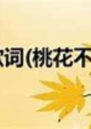 桃花不见